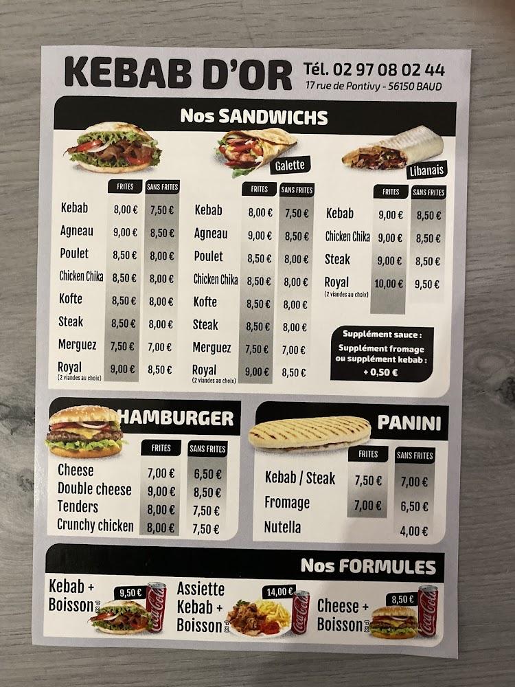 Kebab D'Or - Menu Image 1